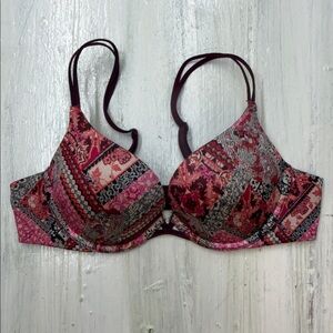 Victoria's Secret Multicolor Intricate Patterned Very Sexy Push-Up Bra 34B